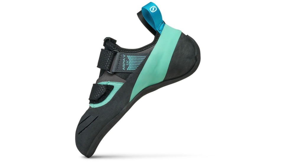 Scarpa Arpia V LV Climbing Shoes, Shark/Aqua, 41.5, 70087/000-SrkAqua-41.5