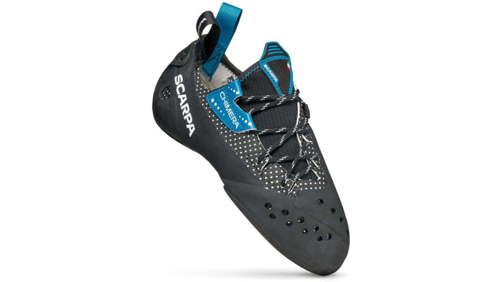 Scarpa Chimera Climbing Shoes, Black/Azure, 36, 70073/000-BlkAzr-36