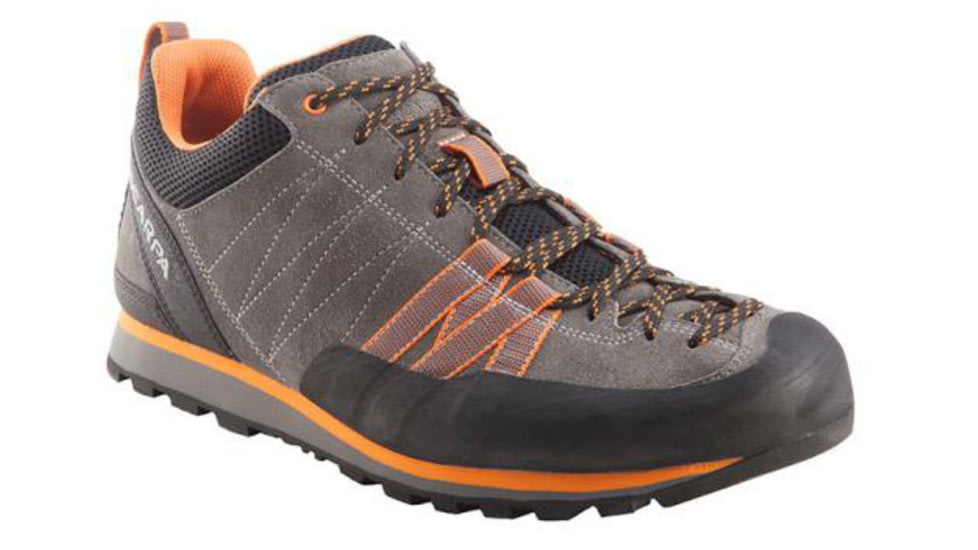 Scarpa Crux Approach Shoe - Men's-Grey/Orange-10 US