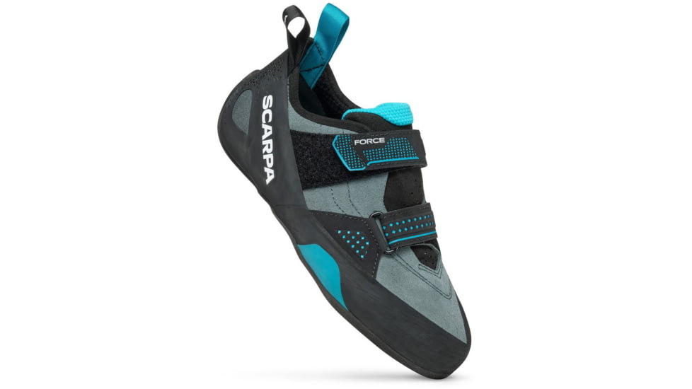 Scarpa Force Climbing Shoes - Mens, Conifer/Azure, 43, 70049/001-ConAzr-43