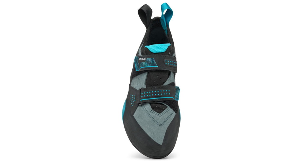 Scarpa Force Climbing Shoes - Mens, Conifer/Azure, 43, 70049/001-ConAzr-43