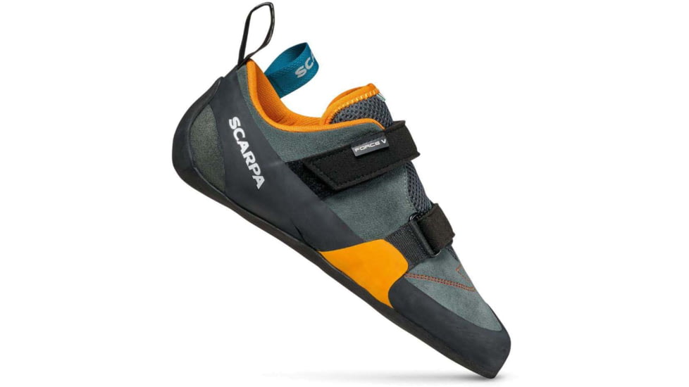 Scarpa Force V Climbing Shoes - Mens, Mangrove/Papaya, 42.5, 70018/001-ManPap-42.5