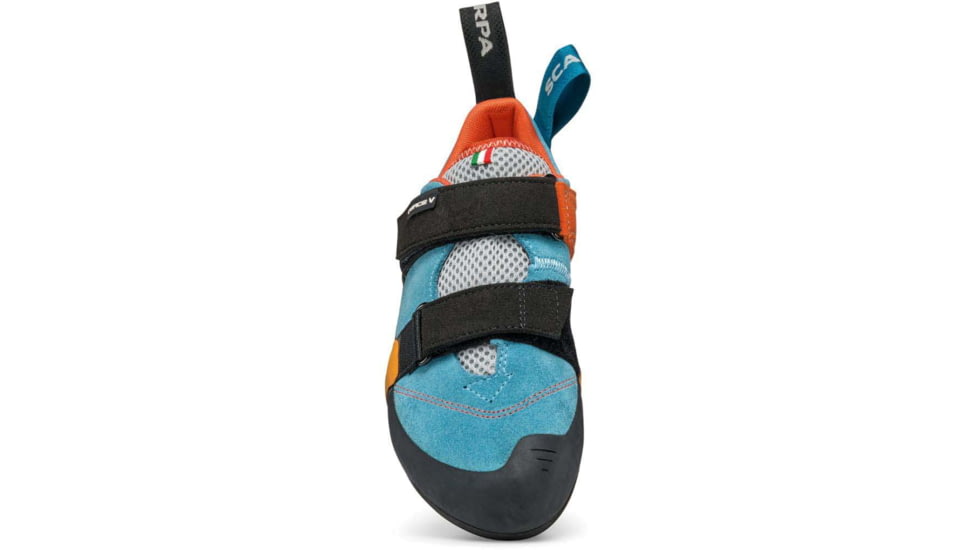 Scarpa Force V Climbing Shoes - Womens, Ice Fall/Mandarin Red, 41.5, 70018/002-IfallMred-41.5