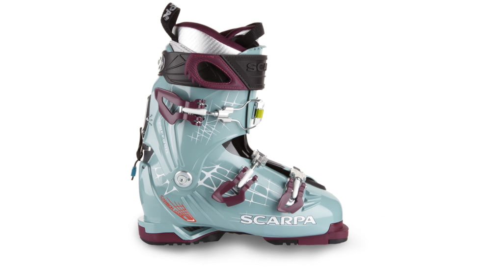 Scarpa Freedom 100 Ski Boot - Womens, Mineral Blue/Purple, 23, 12011/502.1-MnblPur-23.0