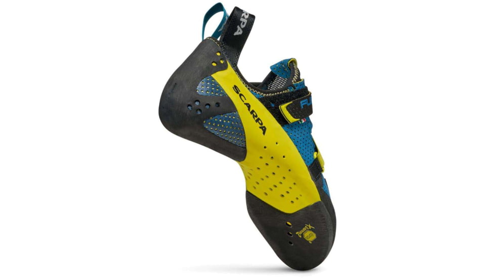 Scarpa Furia Air Climbing Shoes, Baltic Blue/Yellow, 42.5, 70059/000-BbluYel-42.5