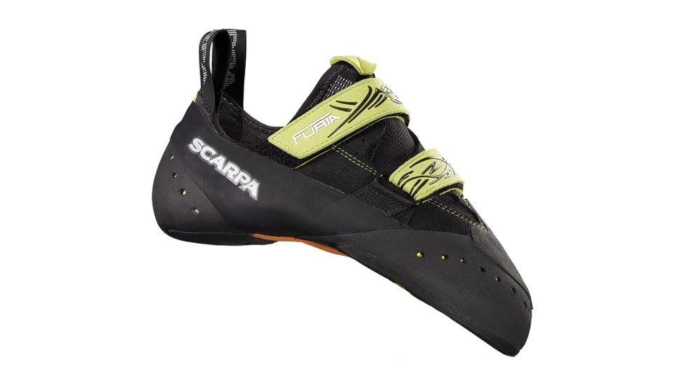 Scarpa Furia Climbing Shoe - Unisex, Black/Lime, 40 EU 70011/000-BlkLim-40