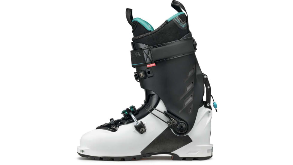 Scarpa Gea RS Ski Boots, White/Black/Emerald, 22.5, 12056/502-WhtBlkEmd-22.5