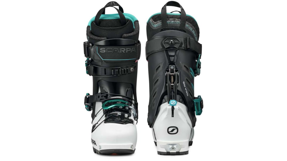 Scarpa Gea RS Ski Boots, White/Black/Emerald, 22.5, 12056/502-WhtBlkEmd-22.5