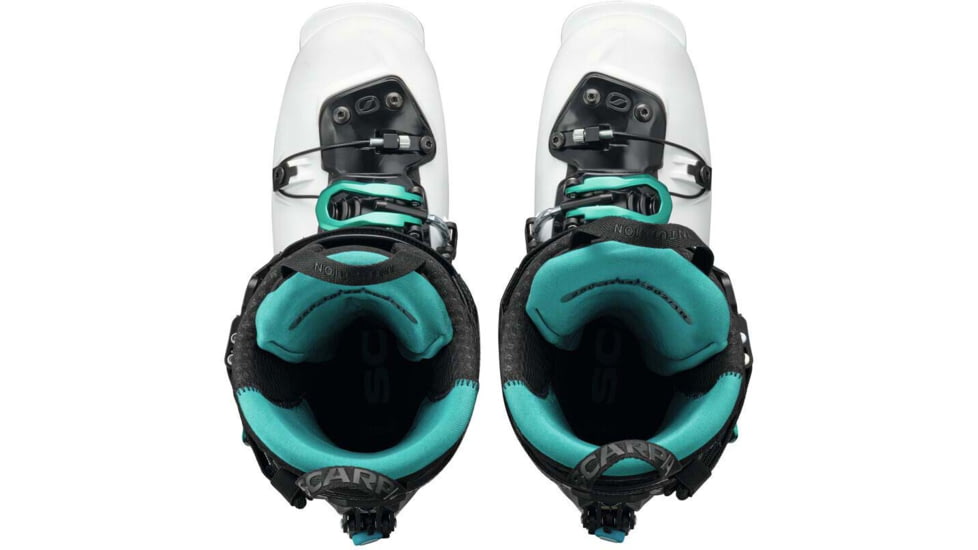 Scarpa Gea RS Ski Boots, White/Black/Emerald, 22.5, 12056/502-WhtBlkEmd-22.5