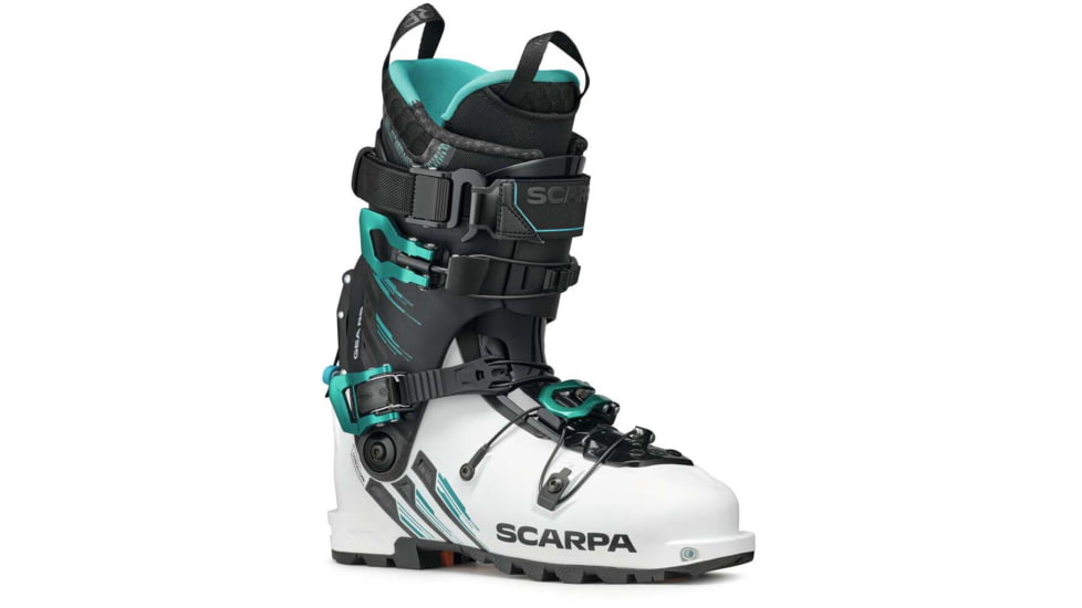 Scarpa Gea RS Ski Boots, White/Black/Emerald, 22.5, 12056/502-WhtBlkEmd-22.5