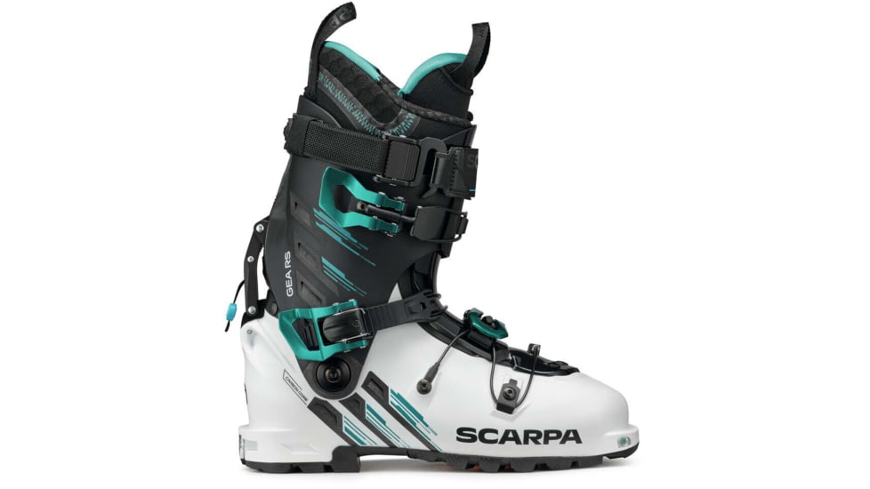 Scarpa Gea RS Ski Boots, White/Black/Emerald, 22.5, 12056/502-WhtBlkEmd-22.5