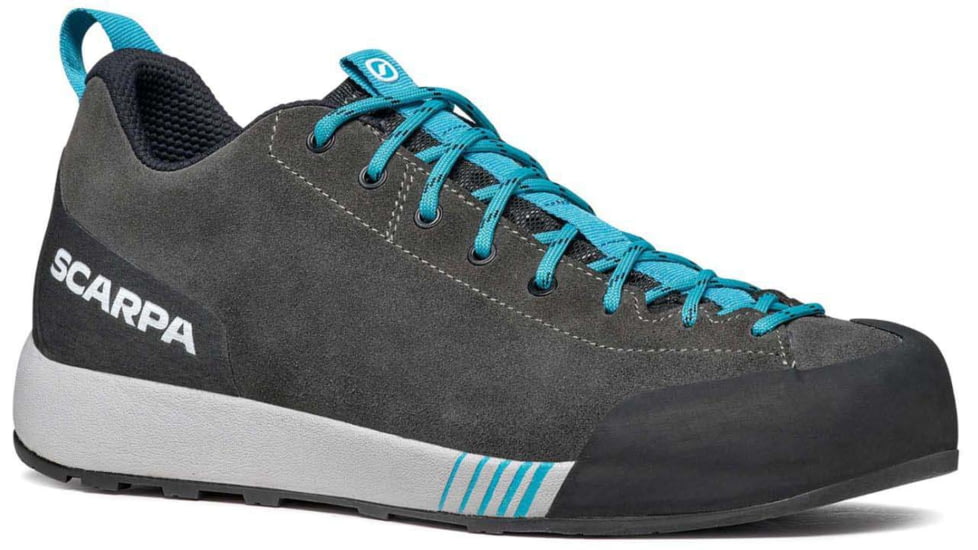 Scarpa Gecko Approach Shoes - Mens, Shark/Azure, 44.5, 72602/351-SrkAzr-44.5