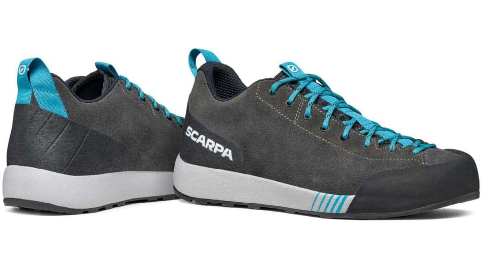 Scarpa Gecko Approach Shoes - Mens, Shark/Azure, 44.5, 72602/351-SrkAzr-44.5