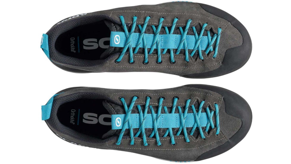 Scarpa Gecko Approach Shoes - Mens, Shark/Azure, 44.5, 72602/351-SrkAzr-44.5
