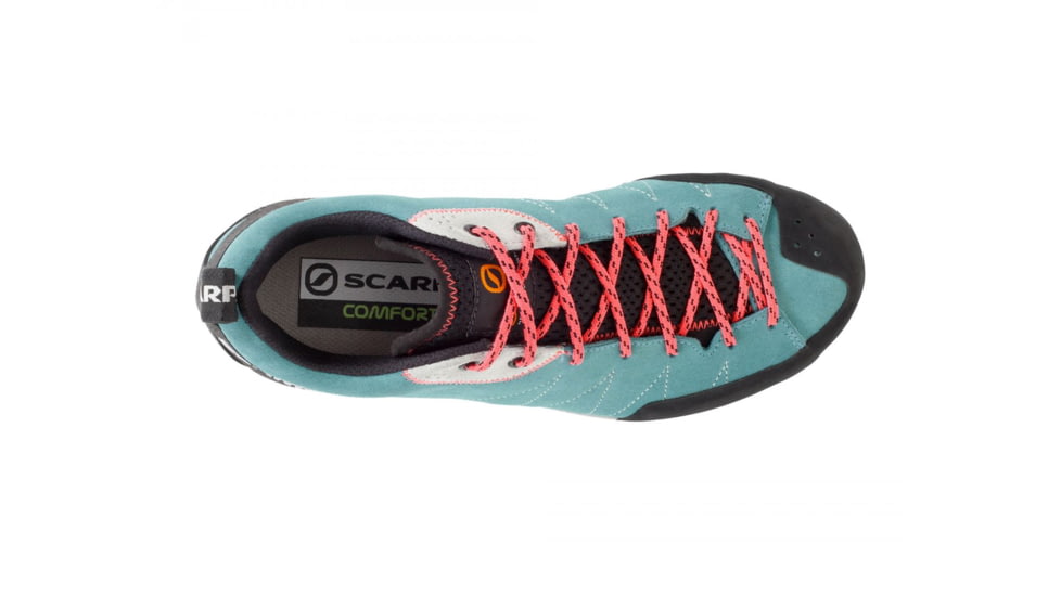 Scarpa Gecko Approach Shoes - Womens, Ice Fall/Coral Red, Medium, 36.5, 72601/352-IfallCred-36.5