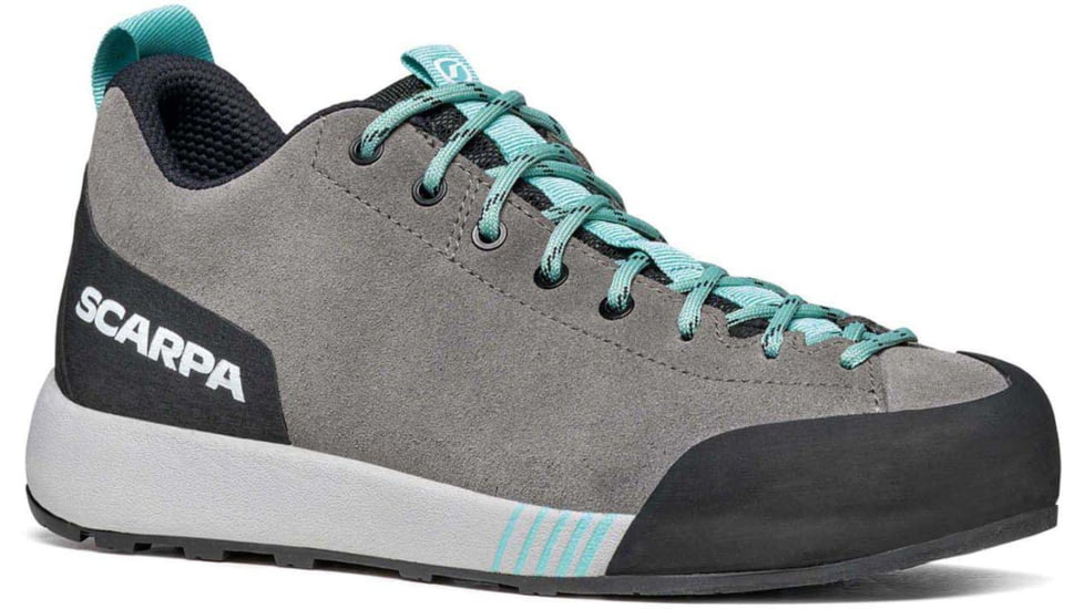 Scarpa Gecko Approach Shoes - Womens, Mid Gray/Aqua, 42, 72602/352-MgryAqua-42
