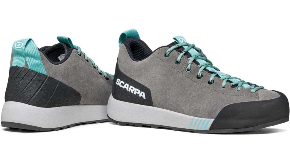 Scarpa Gecko Approach Shoes - Womens, Mid Gray/Aqua, 42, 72602/352-MgryAqua-42