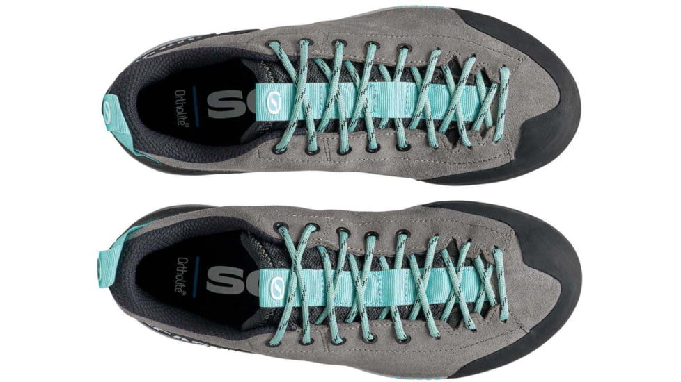 Scarpa Gecko Approach Shoes - Womens, Mid Gray/Aqua, 42, 72602/352-MgryAqua-42