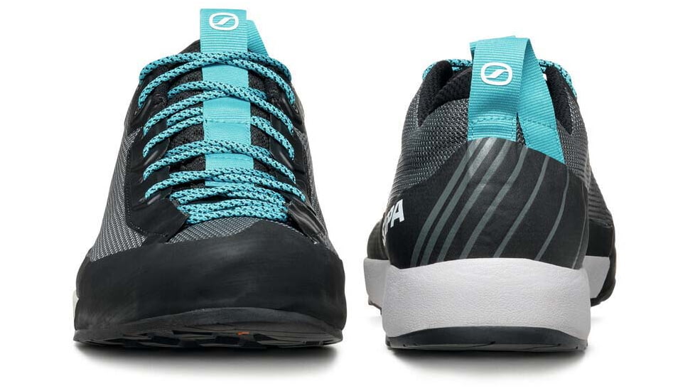 Scarpa Gecko LT Approach Shoes - Mens, Anthracite/Azure, 41, 72606/351-AntAzr-41