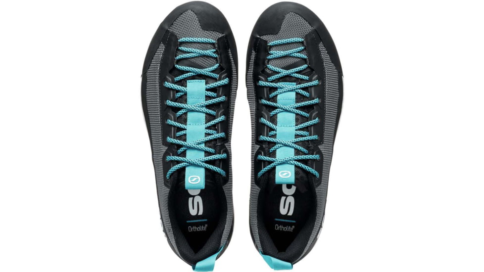 Scarpa Gecko LT Approach Shoes - Mens, Anthracite/Azure, 41, 72606/351-AntAzr-41