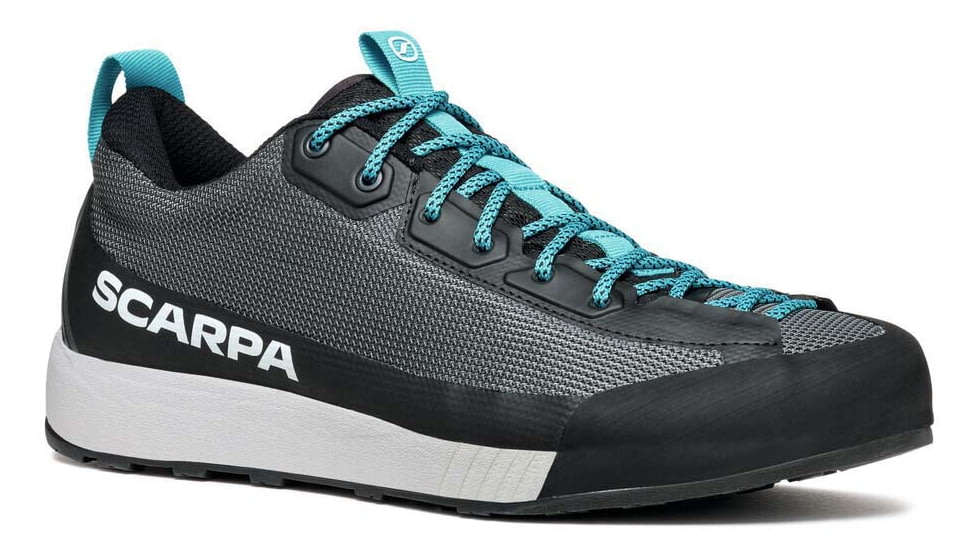 Scarpa Gecko LT Approach Shoes - Mens, Anthracite/Azure, 41, 72606/351-AntAzr-41