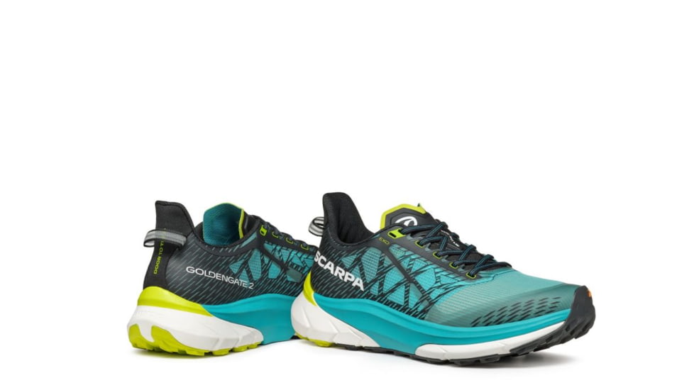 Scarpa Golden Gate Atr 2 Shoes - Mens, Azure/Lime, 45, 33085/351-AzrLim-45