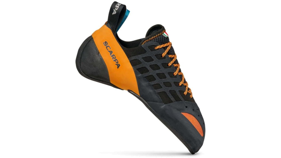 Scarpa Instinct Climbing Shoes - Men's, Black/Orange, Medium, 36.5, 70036/000-BlkOrg-36.5