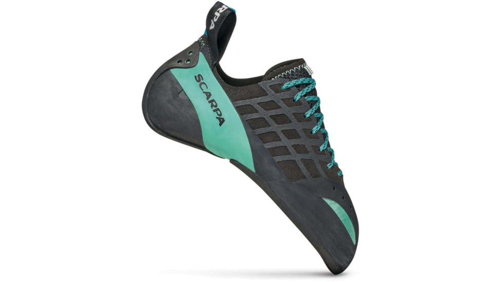 Scarpa Instinct Climbing Shoes - Womens, Black/Aqua, 43, 70036/002-BlkAqua-43
