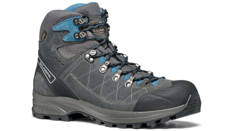Scarpa Kailash Trek GTX Hiking Shoes , Wide- Mens, Shark Grey/Lake Blue, 42, 61056/200.3-SrkgryLkblu-42