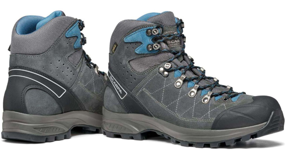 Scarpa Kailash Trek GTX Hiking Shoes , Wide- Mens, Shark Grey/Lake Blue, 42, 61056/200.3-SrkgryLkblu-42
