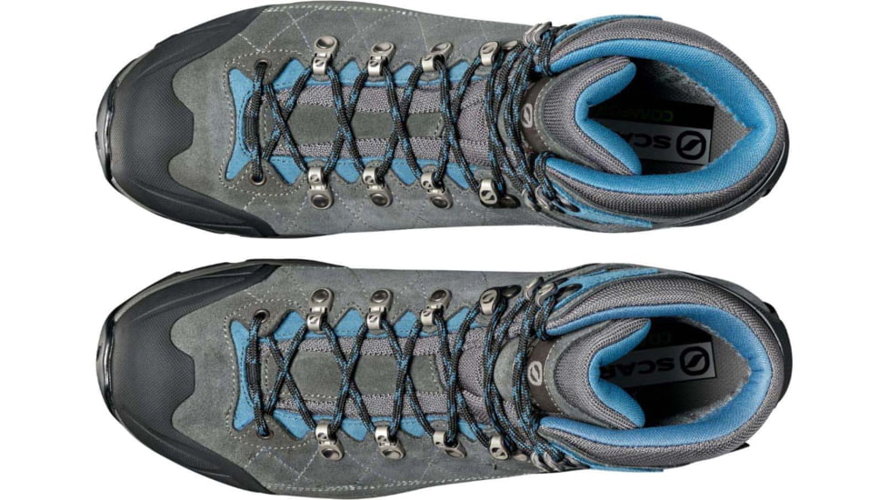 Scarpa Kailash Trek GTX Hiking Shoes , Wide- Mens, Shark Grey/Lake Blue, 42, 61056/200.3-SrkgryLkblu-42