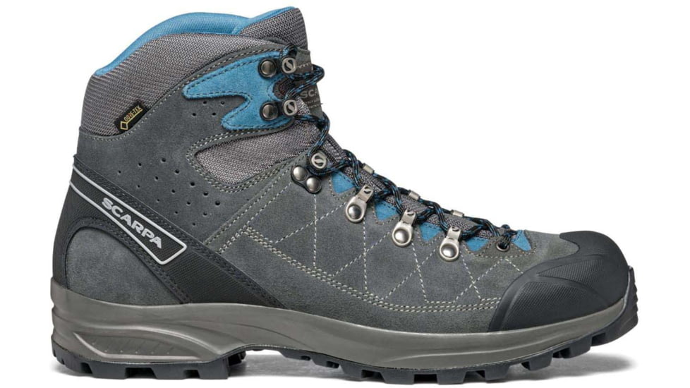 USED Scarpa Kailash Trek GTX Hiking Shoes , Wide- Men's, Shark Grey/Lake Blue, 44.5, 61056/200.3-44.5, EDEMO1
