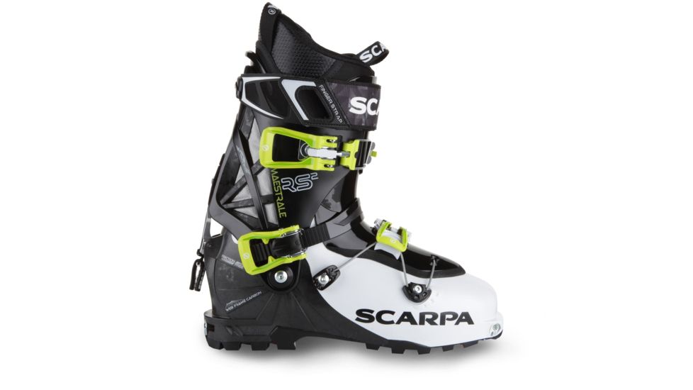 Scarpa Maestrale RS Alpine Touring Boot - Mens, White/Black/Lime, 27, 12046/501.1-WtBkLm-27.0