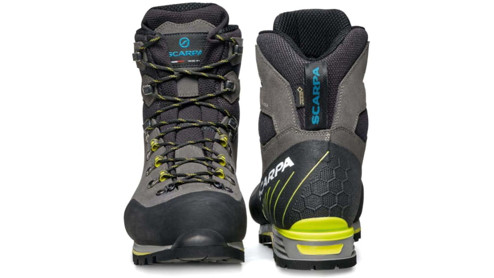 Scarpa Manta Tech GTX Mountaineering Shoes - Mens, Shark/Lime, 43, 87506/201-SrkLim-43