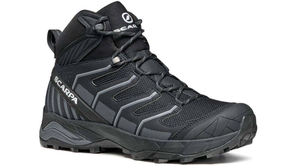 Scarpa Maverick Mid GTX Hiking Shoes - Mens, Black/Grey, 44.5, 63090/200-BlkGry-44.5