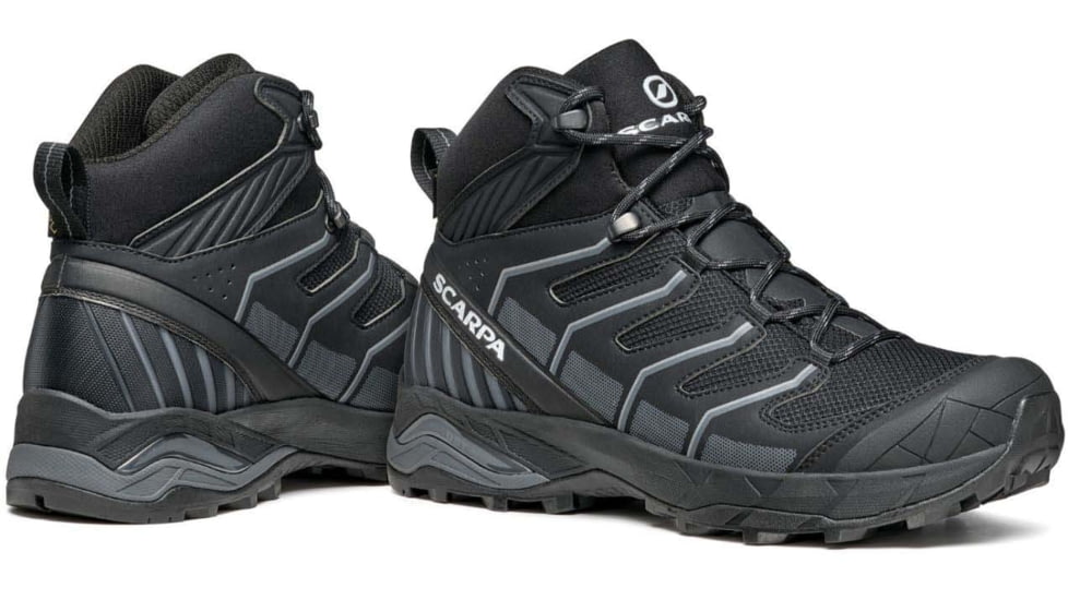 Scarpa Maverick Mid GTX Hiking Shoes - Mens, Black/Grey, 44.5, 63090/200-BlkGry-44.5