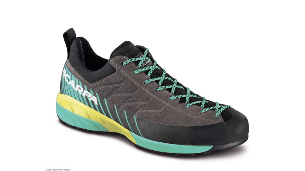 Scarpa Mescalito Approach Shoes - Womens, Titanium/Green Blue, Medium, 42, 72100/352-TitGblu-42
