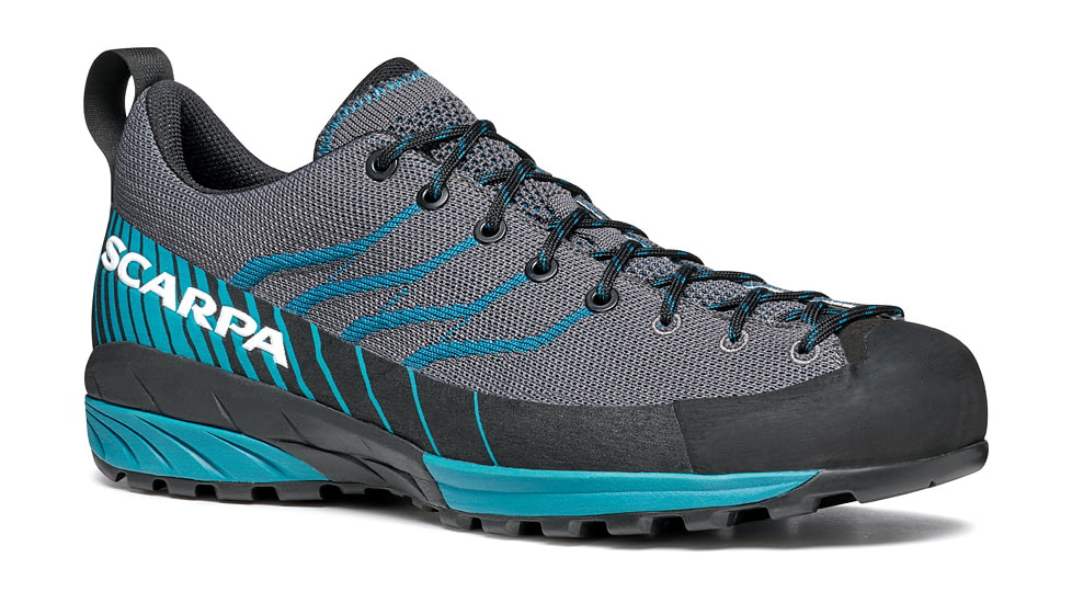 Scarpa Mescalito KN Climbing Shoes - Mens, Grey/Lake Blue, 43, 72111-350-GryLblu-43