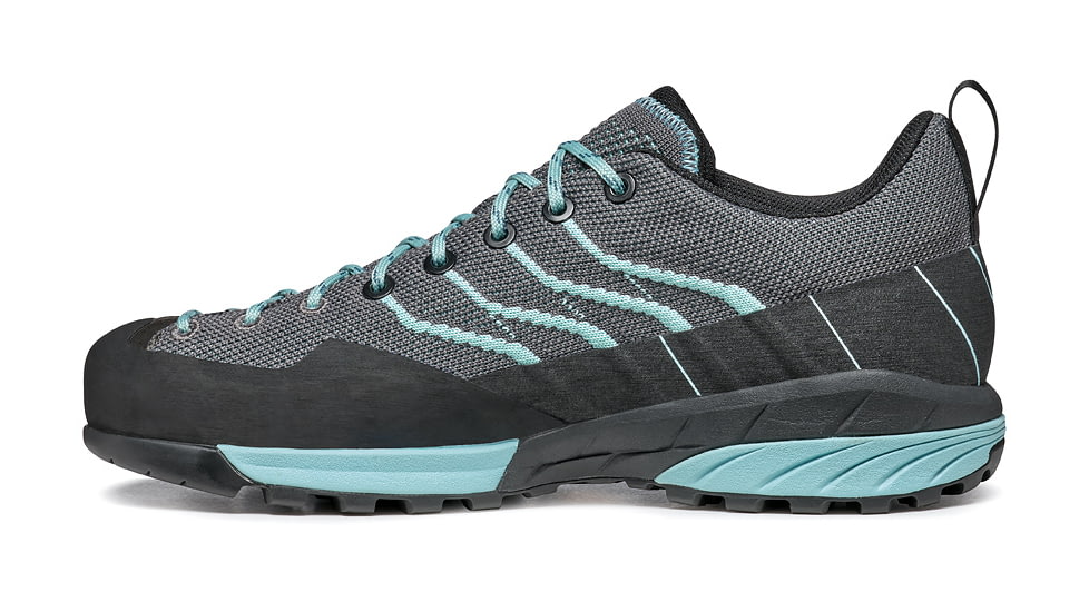 Scarpa Mescalito KN Climbing Shoes - Womens, Grey/Aqua, 38.5, 72111-352-GryAqua-38.5