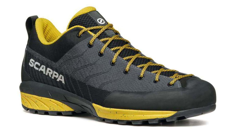 Scarpa Mescalito Planet Approach Shoes - Mens, Gray/Curry, 43.5, 72104/350-GryCury-43.5