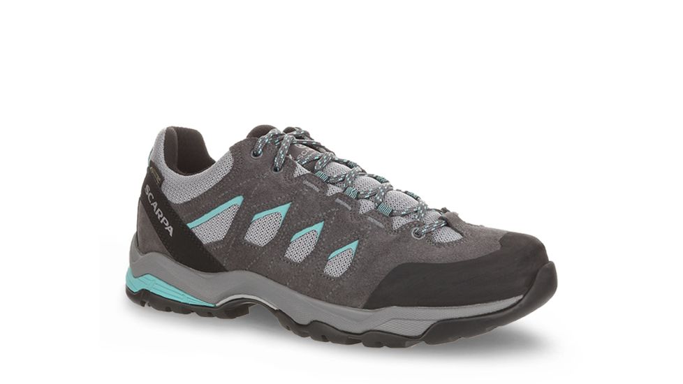 Scarpa Moraine GTX Hiking Shoes - Womens, Grey/Lagoon, Medium, 36, 63084/202-GryLag-36
