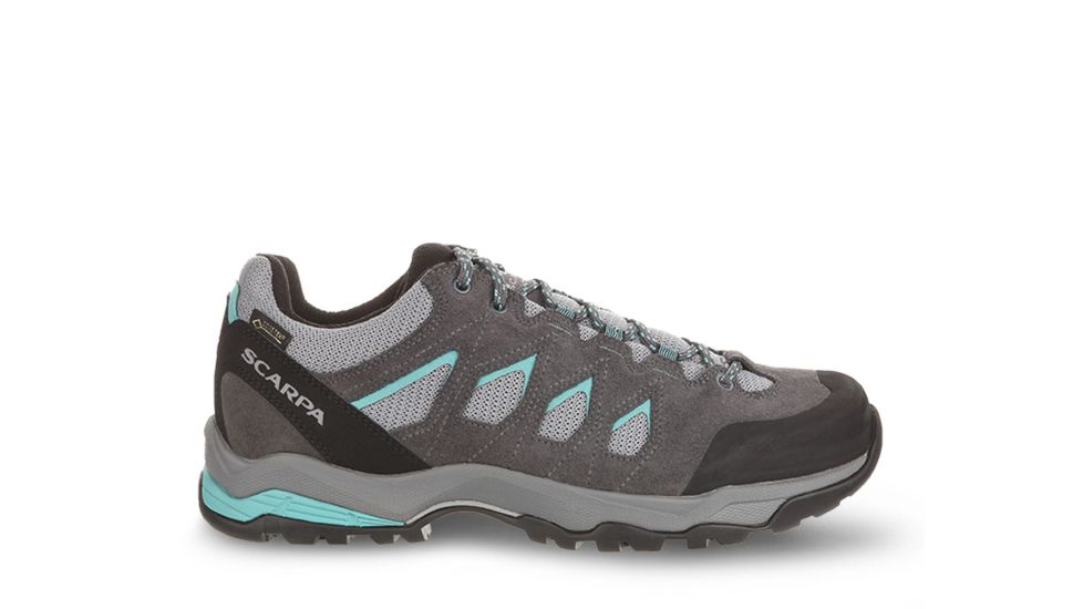 Scarpa Moraine GTX Hiking Shoes - Womens, Grey/Lagoon, Medium, 36, 63084/202-GryLag-36