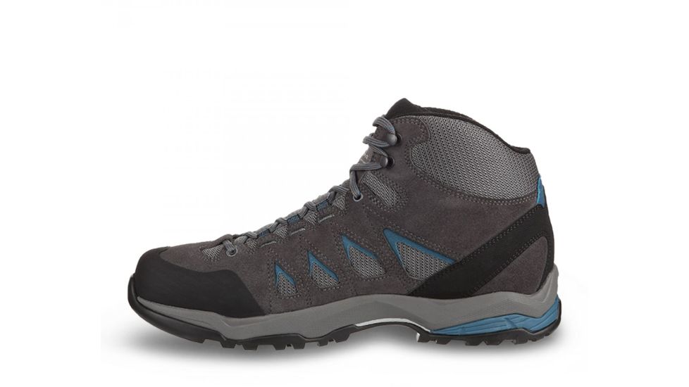 Scarpa Moraine Mid GTX Hiking Shoes - Mens, Grey/Lake Blue, Medium, 43.5, 63054/201-GryLblu-43.5
