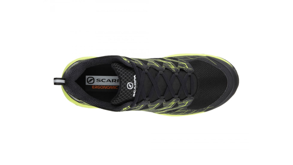 Scarpa Neutron 2 GTX Trail Running Shoes - Mens, Black/Green Tender, Medium, 44.5, 33036/200-BlkGrnten-44.5