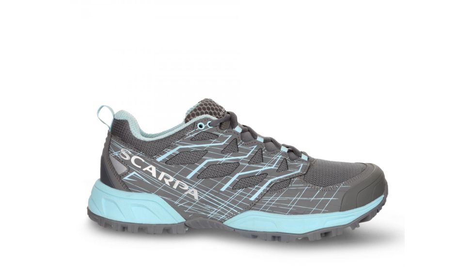 Scarpa Neutron 2 Trail Running Shoes - Womens, Grey/Blue Radiance, Medium, 37, 33036/352-GryBlurad-37