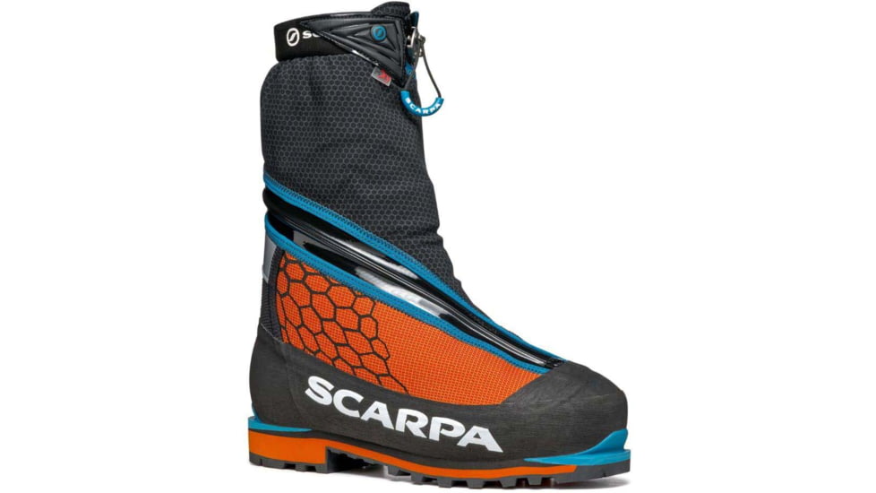 Scarpa Phantom 6000 Mountaineering Boots, Black/Orange, 42, 87408/500-BlkOrg-42