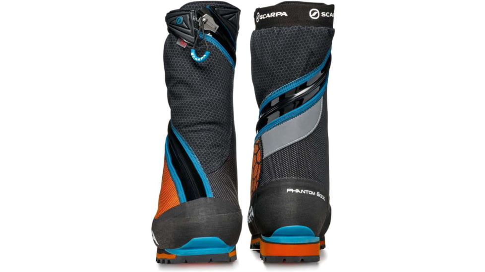 Scarpa Phantom 6000 Mountaineering Boots, Black/Orange, 42, 87408/500-BlkOrg-42