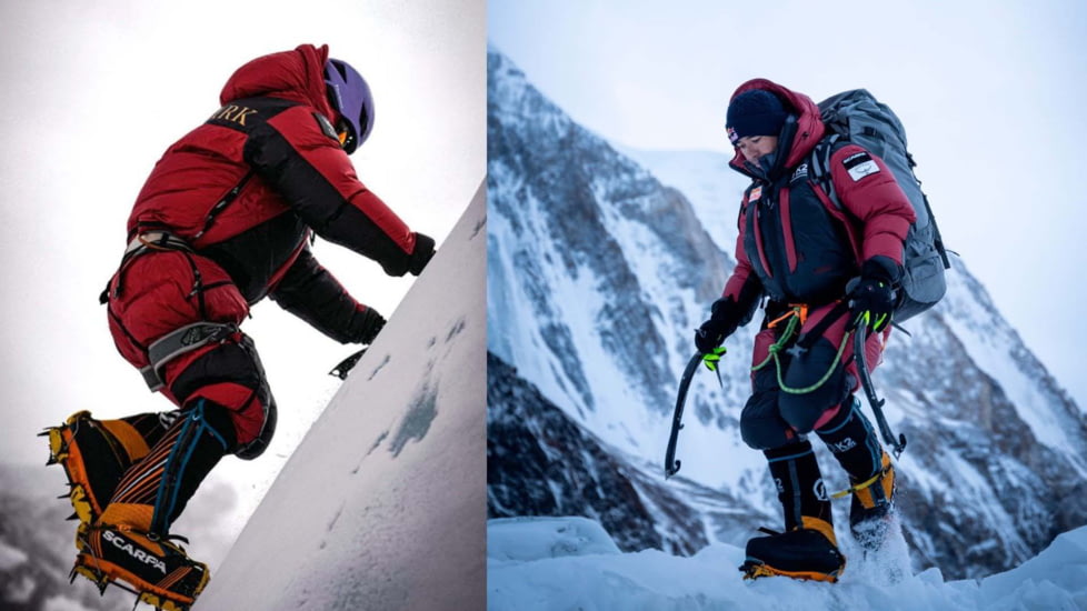 Scarpa Phantom 8000 Mountaineering Boots, Black/Bright Orange, 41, 87401/500-BlkBorg-41