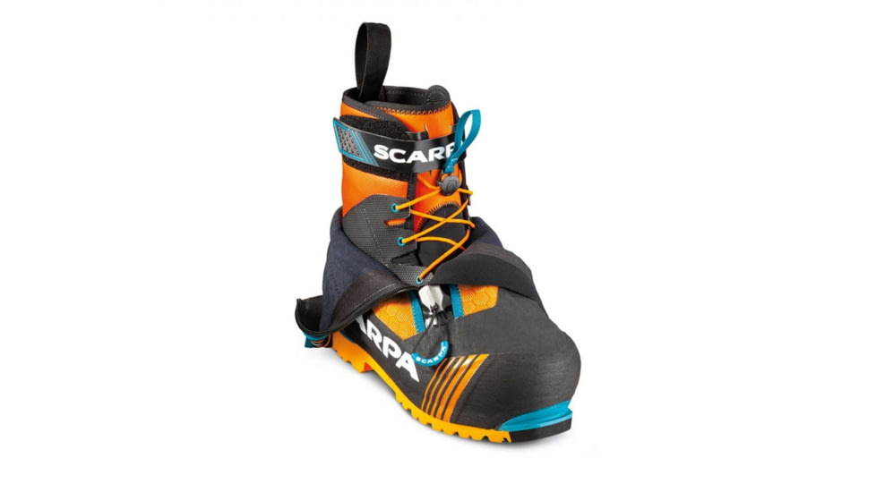 Scarpa Phantom 8000L HD Shoes, Black/Bright Orange, 44, 87401L/500-BlkBorg-44