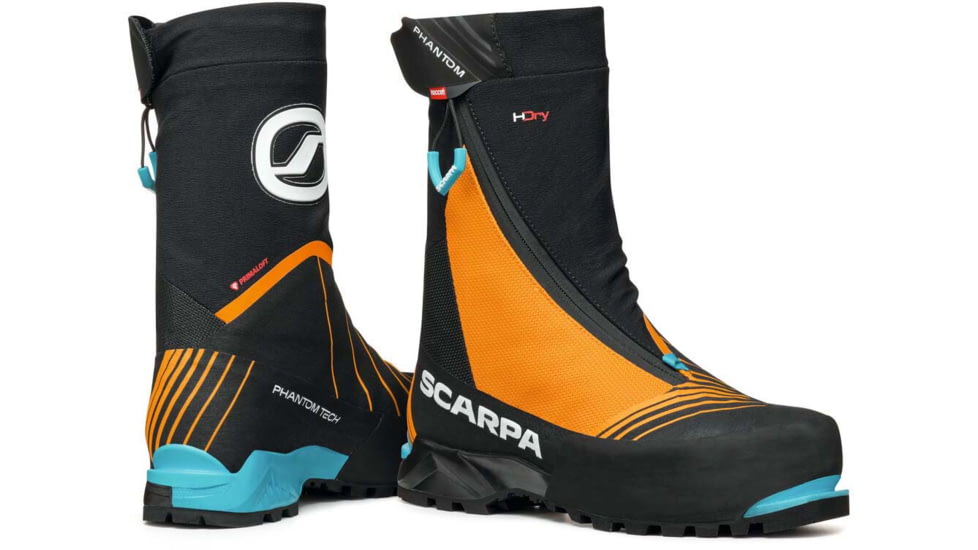 Scarpa Phantom Tech HD Shoes, Black/Bright Orange, 45.5, 87426/210-BlkBorg-45.5